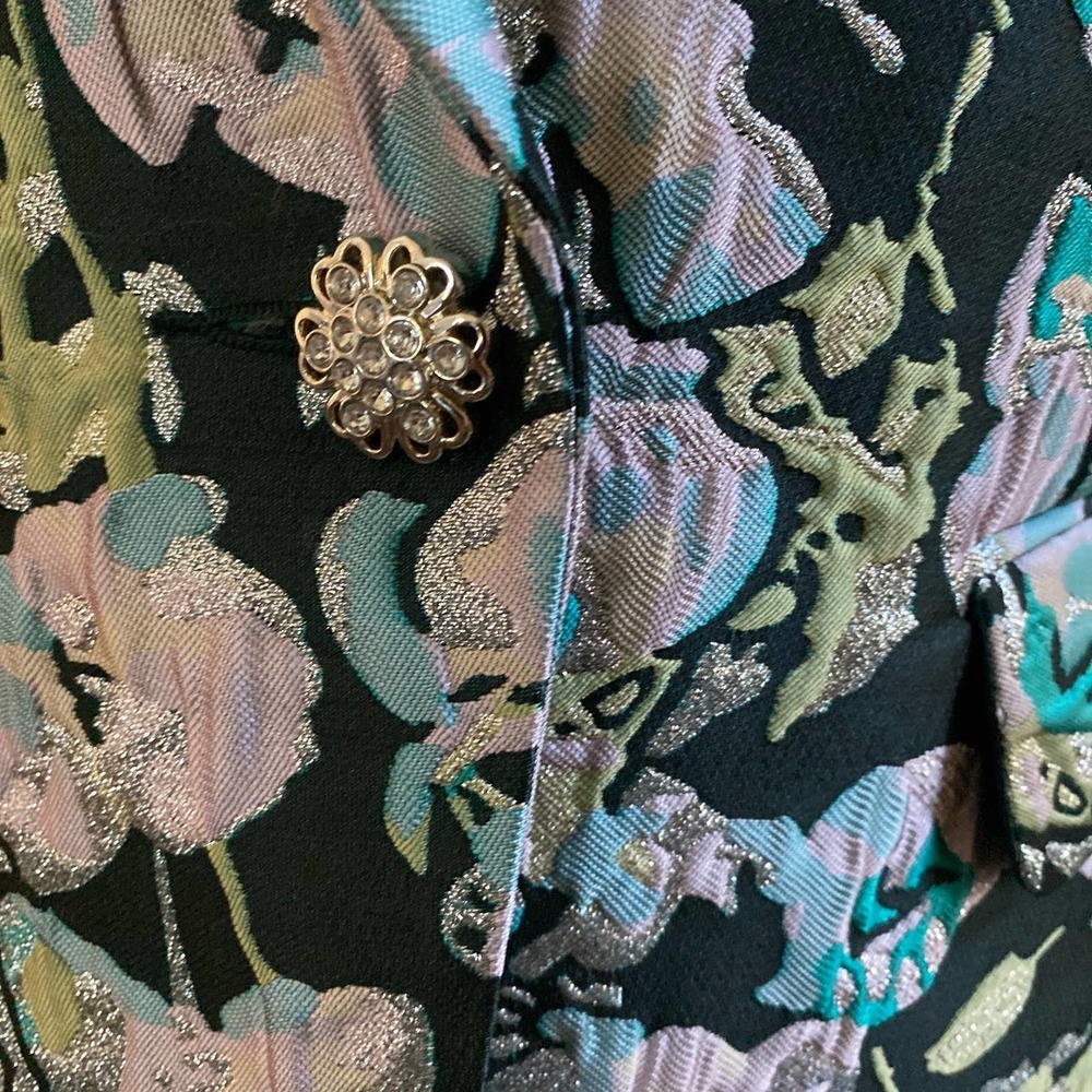 NWT ETCETERA Blazer In Bloom Print, size 2 - Picture 9 of 16